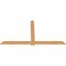 Ekena Millwork Eugene Smooth Timber Gable Bracket, Western Red Cedar, 84"W x 45"H x 1 1/2"D x 5 1/2"F, 13/12 Pitch GBW084X45X0206EUG00SWR - alternate 4